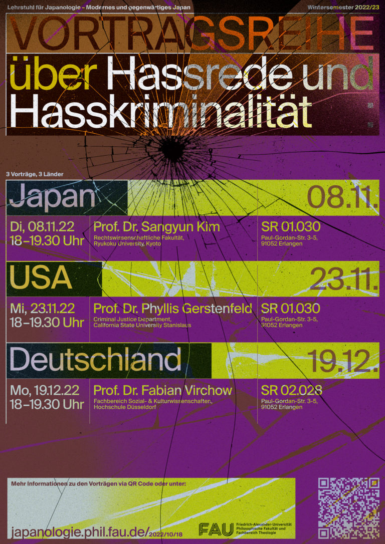 Vortragsreihe über Hassrede und Hasskriminalität